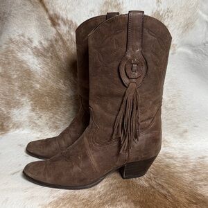 “Laredo” Burning Man Cowboy‎ Boots Vintage Size 7 B39